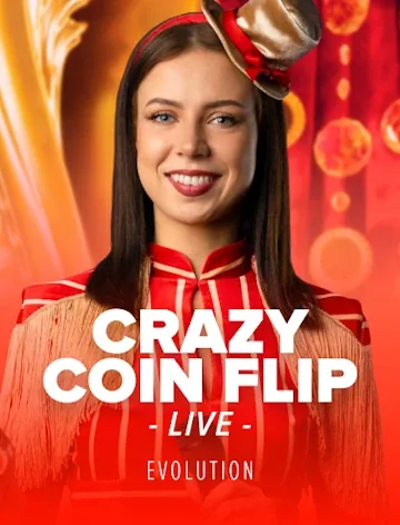 Crazy Coin Flip featured live table at Magic Red Casino, RTP 96.05%