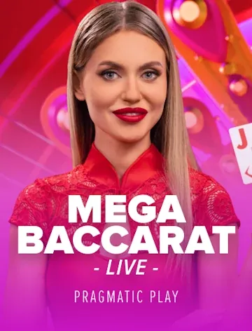 Mega Baccarat live table playable at Magic Red, RTP 98.94%